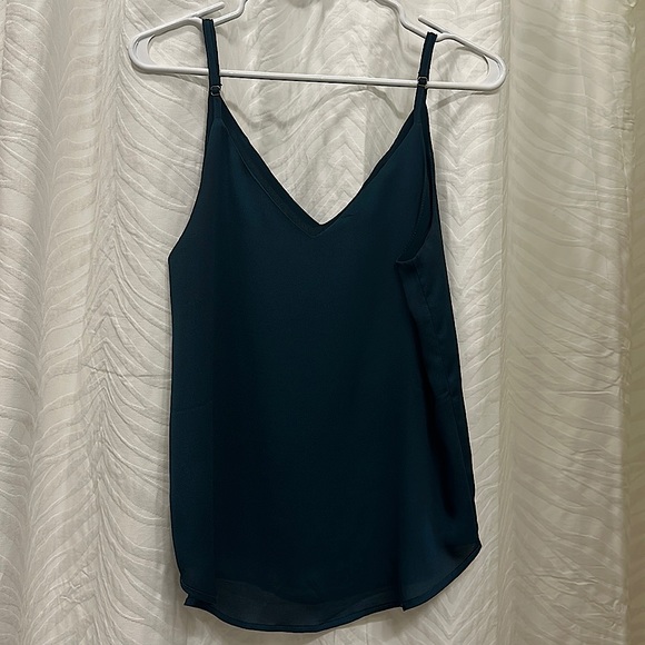 mittoshop - Hunter green polyester tank. Size small. Adjustable straps. - Picture 1 of 3